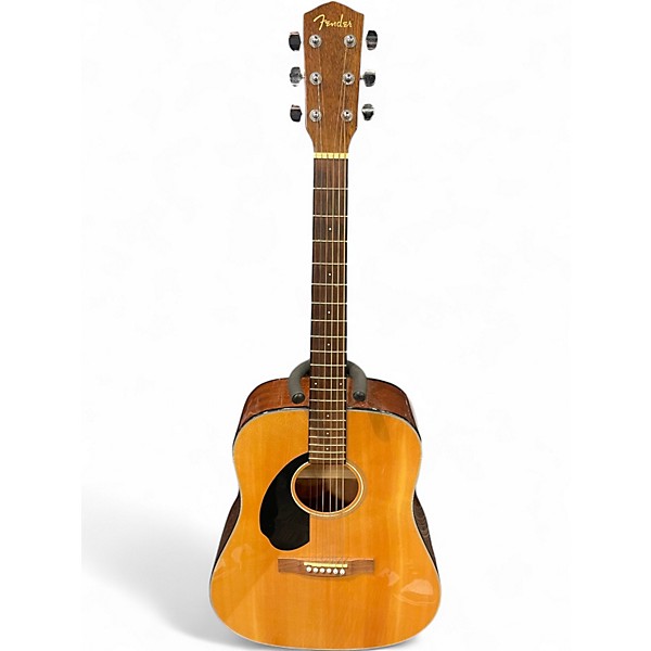 Used Fender CD60S Left Handed Natural Acoustic Guitar