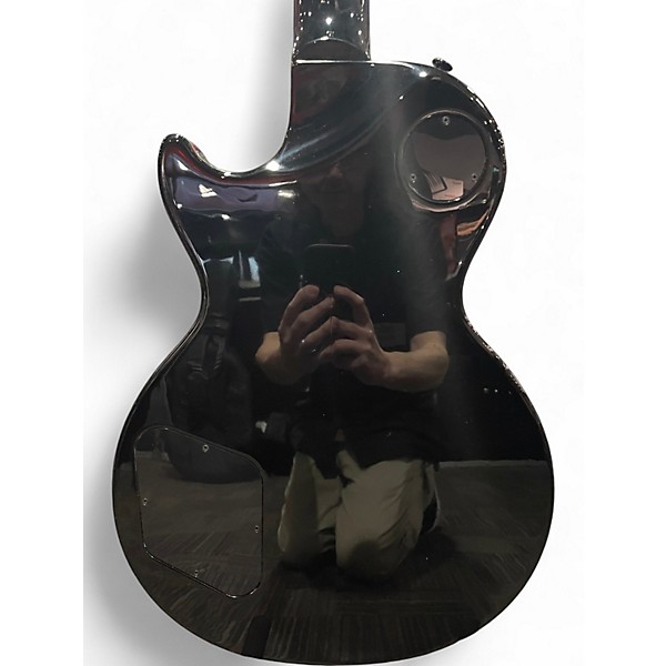 Used Gibson Les Paul Studio Session Trans Black Solid Body Electric Guitar