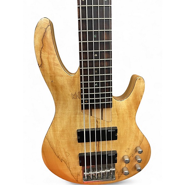 Used ESP LTD B206SM 6 String NATURAL Electric Bass Guitar
