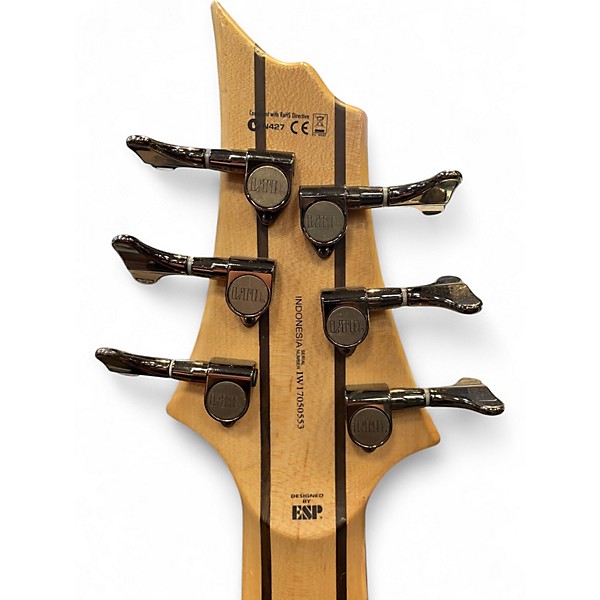 Used ESP LTD B206SM 6 String NATURAL Electric Bass Guitar