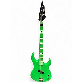 Used Dean Custom Zone 4-String Nuclear Green Electric Bass Guitar