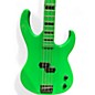 Used Dean Custom Zone 4-String Nuclear Green Electric Bass Guitar