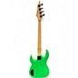 Used Dean Custom Zone 4-String Nuclear Green Electric Bass Guitar