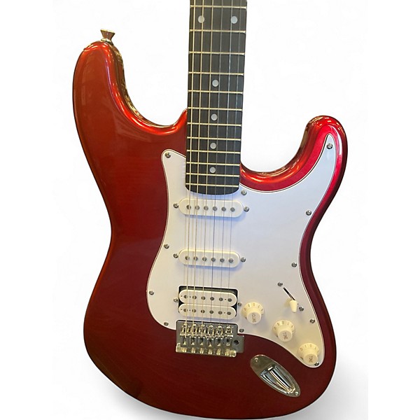 Used Donner Standard Series HSS Stratocaster Body Cherry Solid Body Electric Guitar
