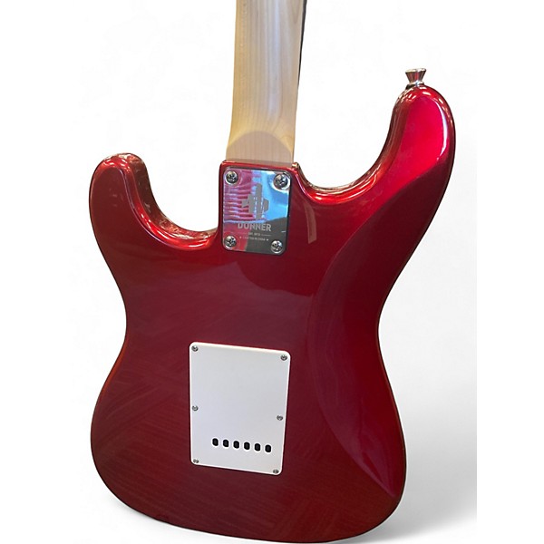 Used Donner Standard Series HSS Stratocaster Body Cherry Solid Body Electric Guitar