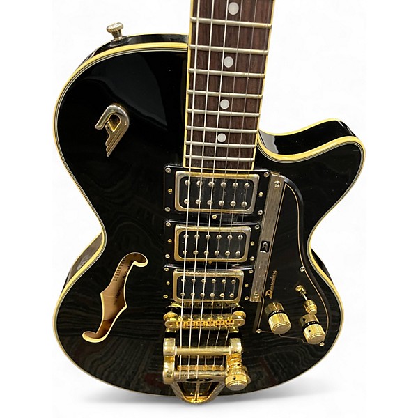 Used Duesenberg Starplayer tv custom Black and Gold Hollow Body Electric Guitar