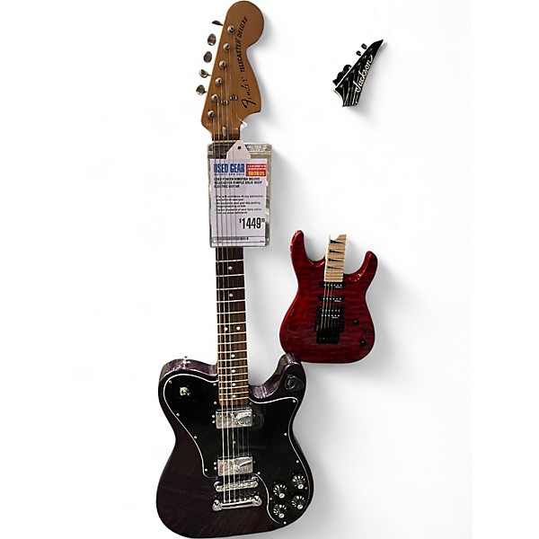 Used Fender kingfish deluxe telecaster Purple Solid Body Electric Guitar