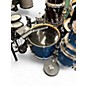 Used Ludwig 5 Piece Element Evolution blue sparkle Drum Kit