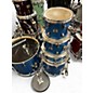 Used Ludwig 5 Piece Element Evolution blue sparkle Drum Kit