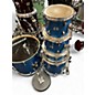 Used Ludwig 5 Piece Element Evolution blue sparkle Drum Kit