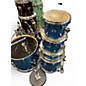 Used Ludwig 5 Piece Element Evolution blue sparkle Drum Kit