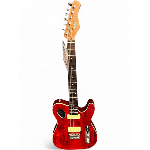 Used Michael Kelly 59 Port Thinline Transparent Red Hollow