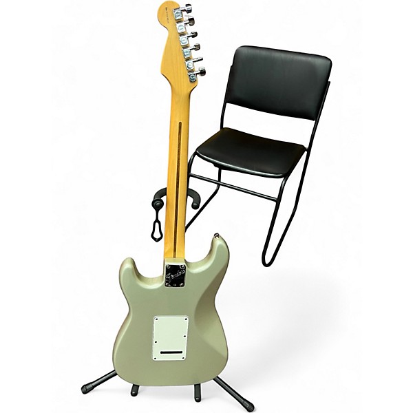 Vintage 1997 Fender American Standard Stratocaster Inca Silver Solid Body Electric Guitar