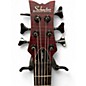 Used Schecter Guitar Research Stiletto Custom 6 String Trans Red Electric Bass Guitar