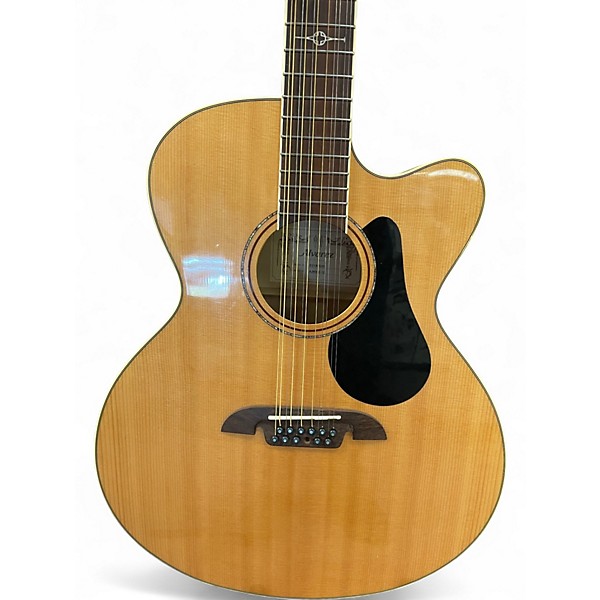 Used Alvarez AJ80CE Artist Series Jumbo Natural Acoustic Electric Guitar
