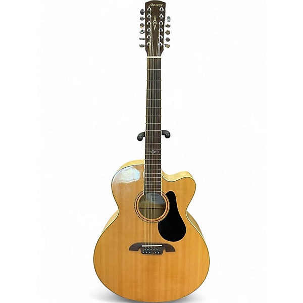 Used Alvarez AJ80CE Artist Series Jumbo Natural Acoustic Electric Guitar