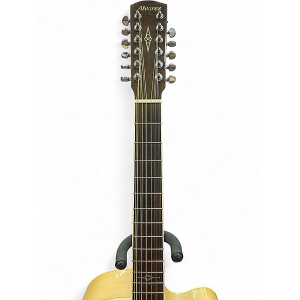 Used Alvarez AJ80CE Artist Series Jumbo Natural Acoustic Electric Guitar