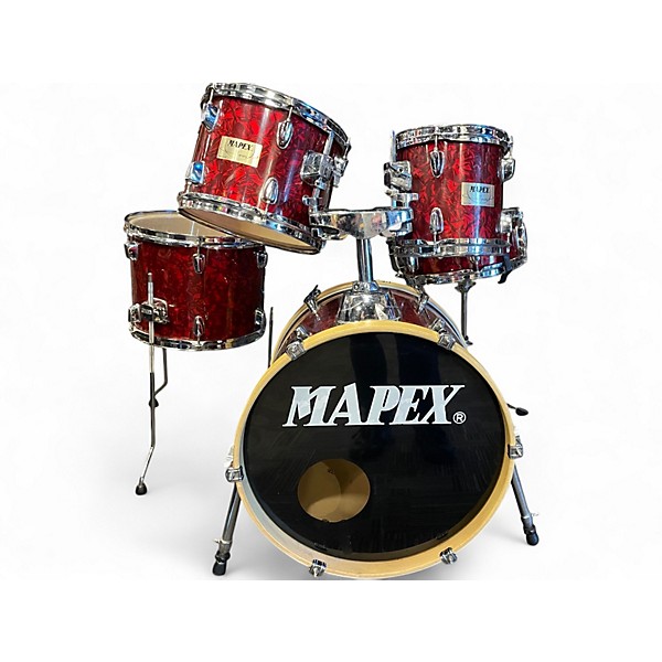 Used Mapex 5 Piece V Series Wine Red Drum Kit