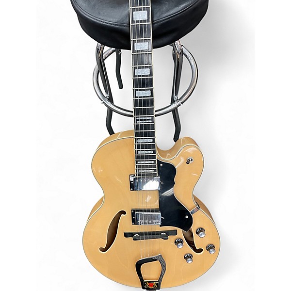 Used Hagstrom HJ500 Natural Hollow Body Electric Guitar