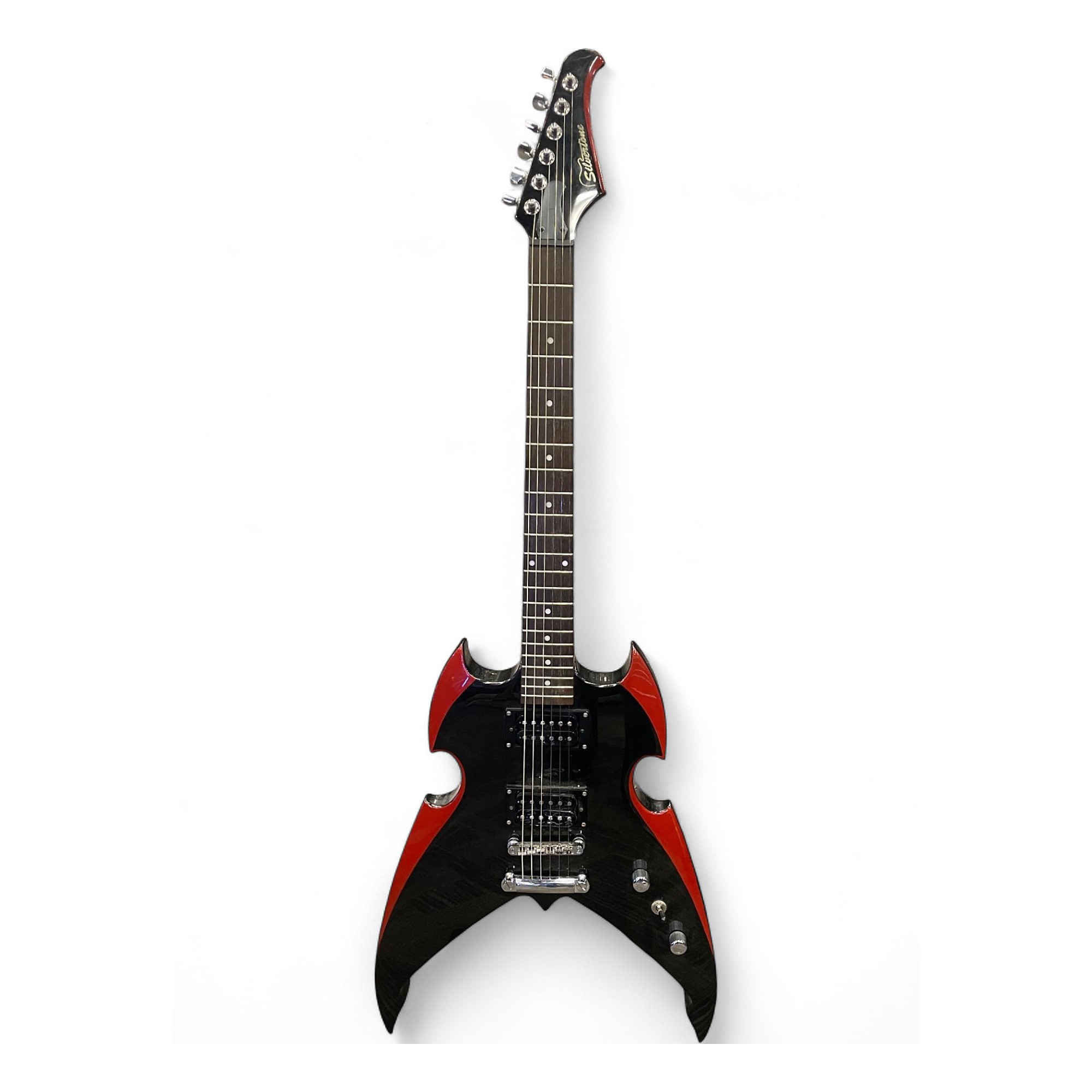 Used Silvertone PSAP1 Apocalypse Kiss Paul Stanley Black