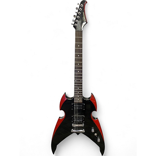 Used Silvertone PSAP1 Apocalypse Kiss Paul Stanley Black Solid Body Electric Guitar