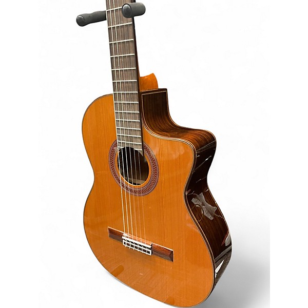 Used Cordoba C7CE CD/IN Tan Natural Classical Acoustic Electric Guitar