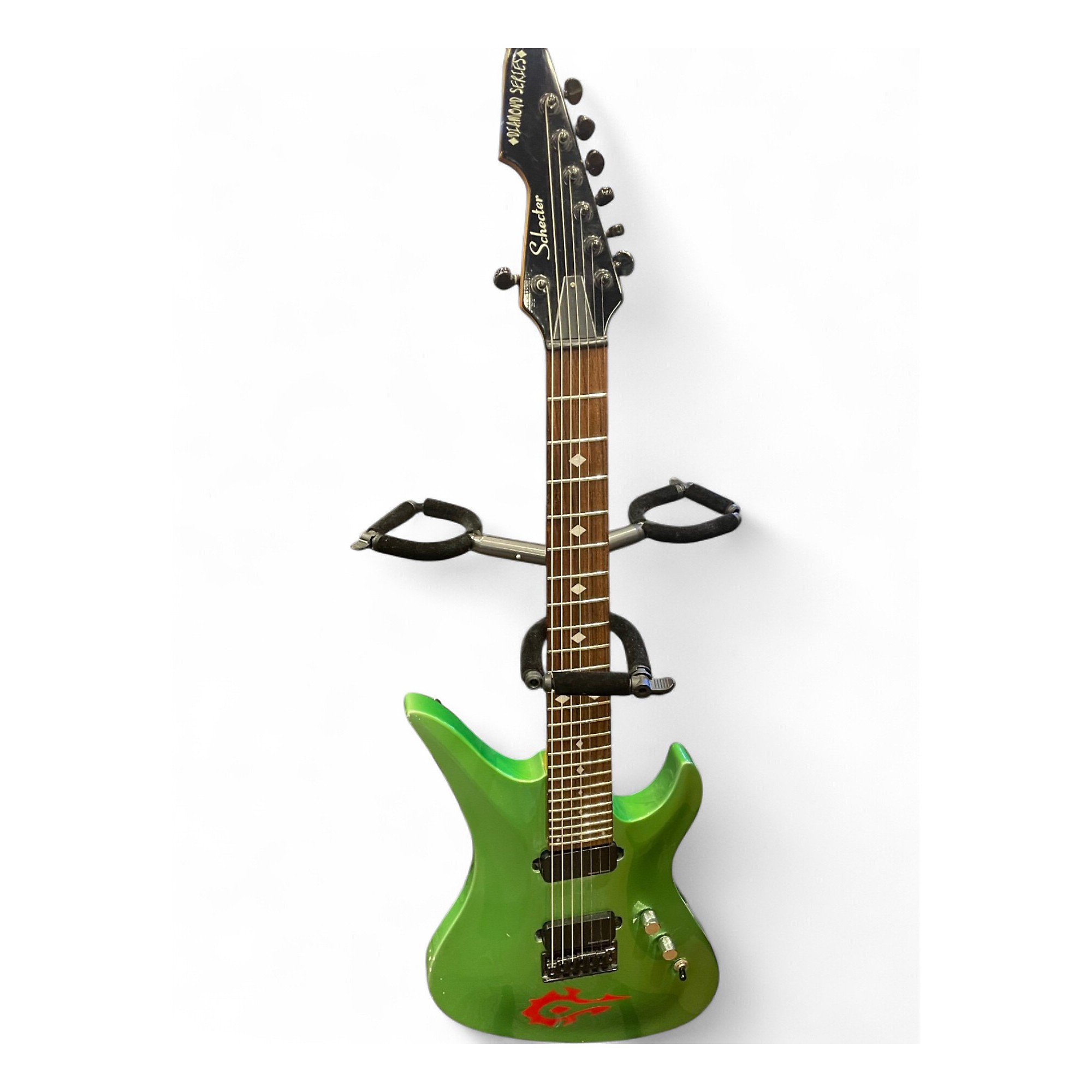 Used Schecter Guitar Research Diamond Series A-7 Green