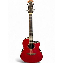 Used Ovation cs28 red Acoustic Electric Guitar