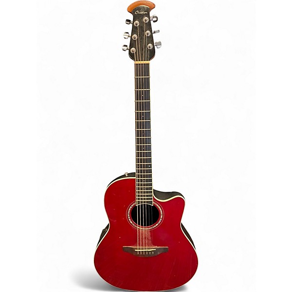 Used Ovation cs28 red Acoustic Electric Guitar