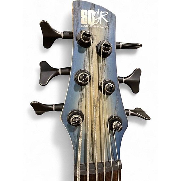 Used Ibanez SR606E Blue Electric Bass Guitar
