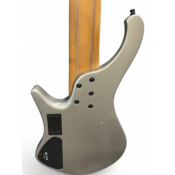 Used Ibanez EBH1006MS Silver Electric Bass Guitar