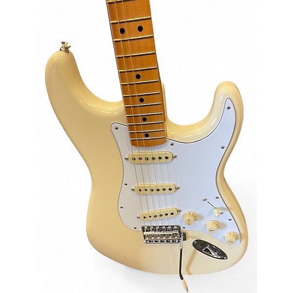 Used Fender Jimi Hendrix Stratocaster Buttercream Solid Body Electric Guitar