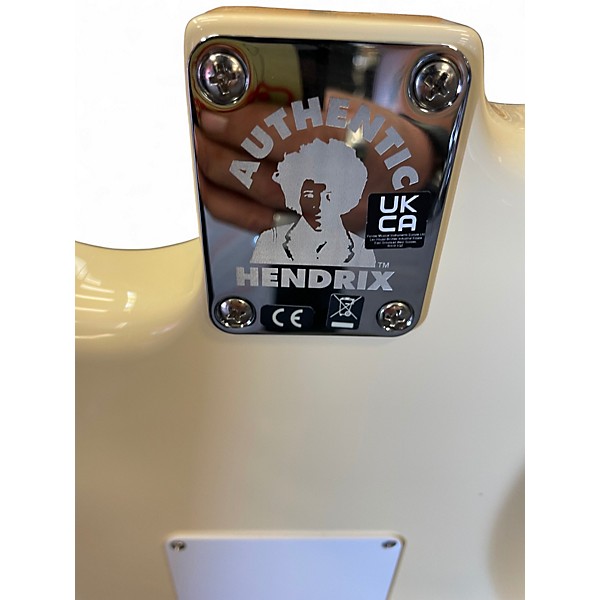 Used Fender Jimi Hendrix Stratocaster Buttercream Solid Body Electric Guitar