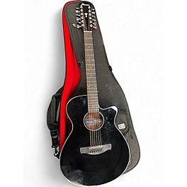 Used Ibanez AEG5012 Black 12 String Acoustic Electric Guitar