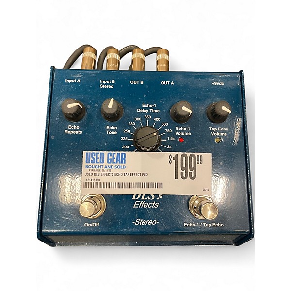 Used DLS Effects ECHO TAP Effect Pedal