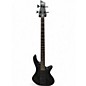Used Schecter Guitar Research Stiletto STEALTH 4 String Black Electric Bass Guitar thumbnail