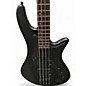 Used Schecter Guitar Research Stiletto STEALTH 4 String Black Electric Bass Guitar