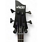 Used Schecter Guitar Research Stiletto STEALTH 4 String Black Electric Bass Guitar