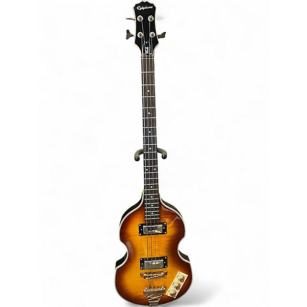 Used Epiphone Viola 2 Tone Sunburst Electric Bass Guitar