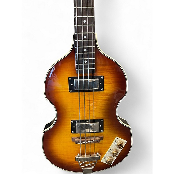 Used Epiphone Viola 2 Tone Sunburst Electric Bass Guitar