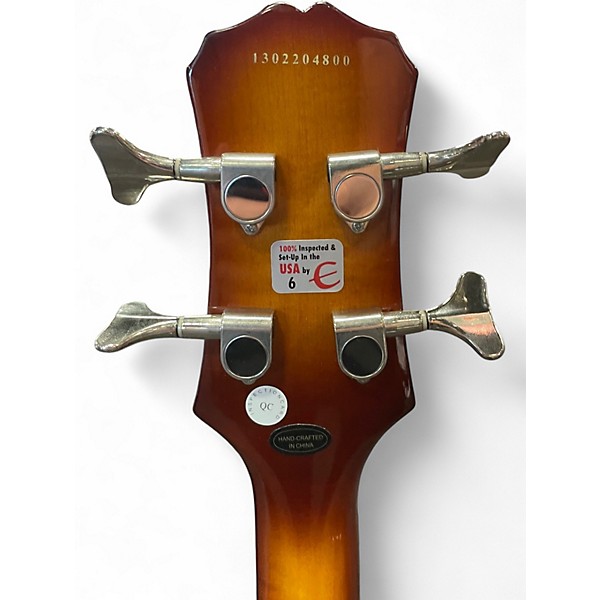 Used Epiphone Viola 2 Tone Sunburst Electric Bass Guitar