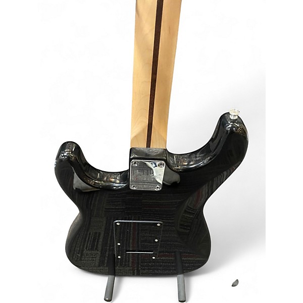 Used Squier Standard Stratocaster Black Solid Body Electric
