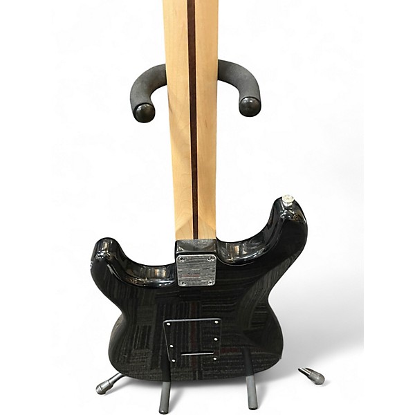 Used Squier Standard Stratocaster Black Solid Body Electric