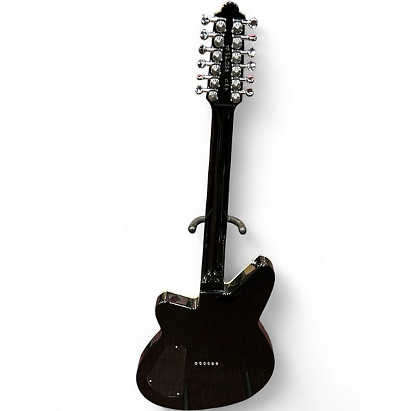 Used Reverend Airwave 12 Black Hollow Body Electric Guitar