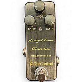 Used One Control Anodized Brown Distortion Effect Pedal