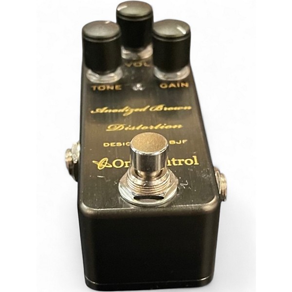 Used One Control Anodized Brown Distortion Effect Pedal