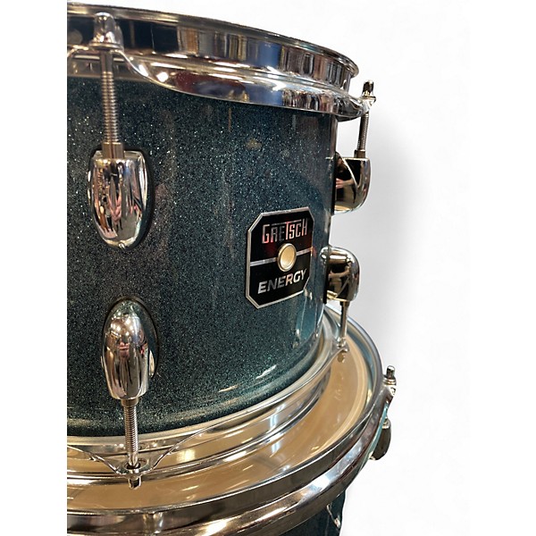Used Gretsch Drums 5 Piece Energy BLUE SPARKLE Drum Kit