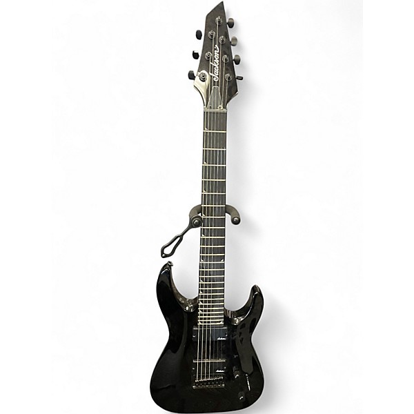 Used Jackson JS22-7 Dinky 7 String Black Solid Body Electric