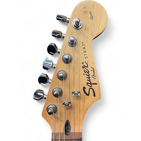 Used Squier Standard Stratocaster Black Solid Body Electric Guitar