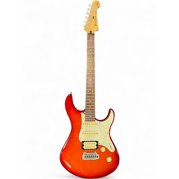 Used Yamaha PAC604W Pacifica Amber Solid Body Electric Guitar